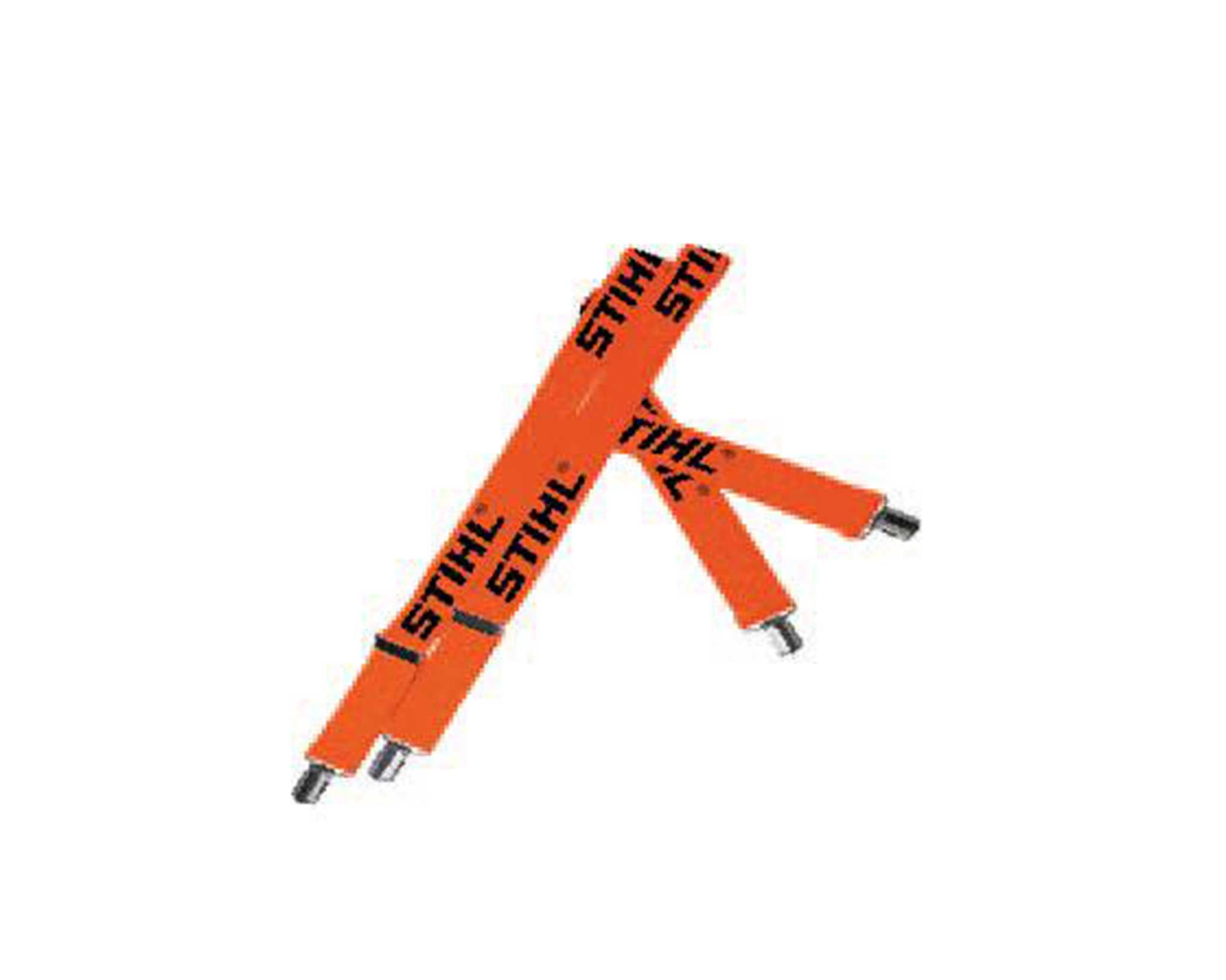 Bretelles orange avec pinces